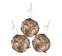 ANDRESLAD Kit de Matériel de Nidification pour Oiseaux Dextérieur 3 Pièces pour Construire Un Nid de Et Une Mangeoire pour Oiseaux de Jardin