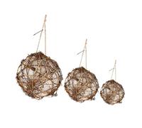 ANDRESLAD Kit De Nidification pour Oiseaux 3 Pièces Constructeur De Nids pour Colibris Matériaux De Nidification Naturels pour Une Utilisation en Extérieur en Intérieur