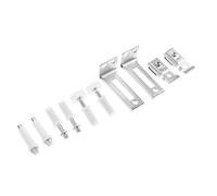 ANDRESLAD Kit de Quincaillerie Porte Pliante Pivot Bas et Roulettes pour Réparation Durable et Facile à Installer Accessoires pour Porte Bifold