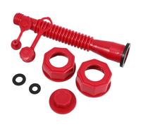 ANDRESLAD Kit de Remplacement Bec Verseur Gaz Rouge Flexible, Embout Adaptateur pour Bidon de Carburant, Outil de Remplissage Compatible Barbecue de Plein Air, Buse Étanche pour Recharge