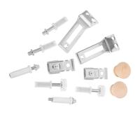 ANDRESLAD Kit de Réparation Charnière Pivotante Métallique pour Porte Double Pliante Pivot Central Robuste Roulette de Guidage Incluse pour Placards et Penderies