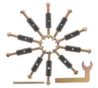 ANDRESLAD Kit de Réparation pour Boîtes Électriques 86 Mm - 10 Tiges de Support Isolantes pour Boîtier Mural - Dispositif Réglable pour Prise et Boîte de Jonction, Accessoires D’électricien