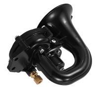 ANDRESLAD Klaxon Pneumatique Électrique Puissant 12V/24V pour Voiture Camion Engin de Chantier Tonalités Aiguës et Graves Klaxon Double D’Escargot Étanche pour Signal Sonore Robuste