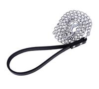 ANDRESLAD Laisse Métal Solide pour Chien et Chat avec Poignée PU Confortable Traction Sécurisée avec Boucle Longe Robuste pour Chiots et Animaux