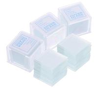 ANDRESLAD Lamelles Couvre-objets pour Microscope 1000 Pièces en Verre Transparent Pré-nettoyé 20x20 Mm, Petites Lamelles Carrées Haute Transparence pour Observation Scientifique