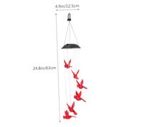 ANDRESLAD Lampe Solaire LED Vent Décoratif Multifonction pour Jardin Extérieur Terrasse Patio Lampe Éolienne Solaire Créative