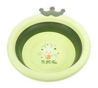 ANDRESLAD Lavabo Pliable Pour Bébé Garçon Fille, Petit Bassine Portable En Plastique Solide, Design Cartoon Coloré, Pour Camping Et Usage Domestique, Léger Et Facile à Transporter,