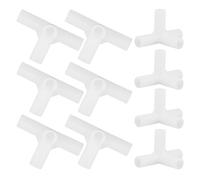 ANDRESLAD Lot de 10 Connecteurs Coudés à Angle Droit en Plastique 90° Ø 85 MM pour Tente Piquet de Tente et Auvent Accessoires de Camping Polyvalents Kit de Réparation pour Arceaux et