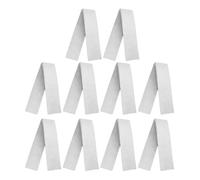 ANDRESLAD Lot de 10 Mousses Filtrantes Blanches Haute Densité pour Aquarium - Rouleau 100 X 12 X 3 CM - Masse Filtrante Réutilisable pour Eau Douce et Eau de Mer Filtration pour Bassins et