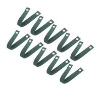 ANDRESLAD Lot de 10 Sangles Vertes en Nylon pour Arbres de Jardin avec Œillets, Attaches Flexibles de Tuteurage Résistantes au Vent, Protection UV pour Jeunes Plants en Extérieur, Fixation