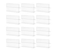 ANDRESLAD Lot de 100 Clips Porte-Étiquettes en PVC 80X45Mm pour Support Métallique 20-25Mm Porte-Étiquettes de Magasin Porte-Étiquettes Alimentaires pour Supermarché et Gestion des Prix