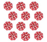 ANDRESLAD Lot de 12 Volants à Main en Acier Inoxydable 6X6 MM Poignées de Vanne d'Arrêt Résistantes en Fonte Compatibles pour Robinetterie Installation Facile Usage Industriel et