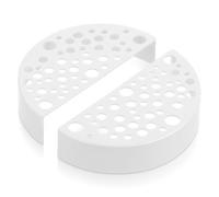 ANDRESLAD Lot de 2 Abris pour Crevettes Aquarium en Plastique Blanc, Grottes D’élevage Sécurisées, Cachettes Décoratives pour Petits Poissons et Crustacés, Accessoires pour Habitat