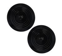 ANDRESLAD Lot de 2 Bouchons en Silicone Noir Diamètre 15 CM Étanchéité pour Évier et Couvre-Bonde Plat Compatible Surfaces Lisses Usage Cuisine et Salle de Bain