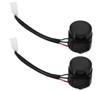 ANDRESLAD Lot de 2 Clignotants Électroniques Étanches pour Motos et Scooters, Buzzer Intégré Signal Sonore, Plastique Robuste, Accessoires Moto Compatibles, Indicateurs Directionnels