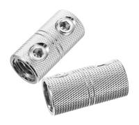 ANDRESLAD Lot de 2 Connecteurs de Câbles Audio Voiture 0Ga Compatibles 0-2Ga Bornes en Aluminium Haute Résistance Kit de Connecteurs Électriques pour Amplificateur et Haut-Parleurs