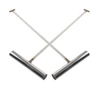 ANDRESLAD Lot de 2 Crochets de Levage en Acier Inoxydable T-type 43 Cm X 8 Mm pour Plaques D'égout et Regards, Outil Polyvalent de Manutention Industriel, Ouvre-plaque D'égout Robuste