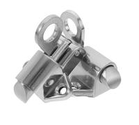 ANDRESLAD Lot de 2 Loquets à Ressort en Alliage de Zinc Auto-bloquants avec Anneau de Traction, Mécanisme de Fermeture Automatique Silencieux pour Portes de Chambre, Grenier et Portail,