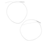 ANDRESLAD Lot de 2 Micros Piézo en Métal avec Prise Jack 2,5 Mm pour Guitare Acoustique Classique, Accessoire Micro sous Sillet, Câble Audio pour Guitare Folk et Home Studio