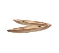 ANDRESLAD Lot de 2 Modèles de Bateau en Bois Flottants Décorations Nautiques Artisanales Compactes pour Bureau et Intérieur Ornements de Voilier Miniatures en Bois Naturel pour