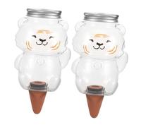 ANDRESLAD Lot De 2 Outils D’arrosage Automatique Plantes D’intérieur 350 ML Petit Format Translucide pour Jardinage Maison Dispositif Goutte à Goutte Pratique