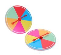 ANDRESLAD Lot de 2 Roues de Jeu Vierges Colorées en Carton avec Flèche en Plastique, Design Vierge, Rotation Probabiliste, pour Joueurs de Tout Âge, Activités en t Voyages