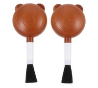 ANDRESLAD Lot de 2 Souffleurs d'Air Compacts en Plastique Brosse à Poils Souples Nettoyeur d'Objectifs d'Appareil Photo et Accessoires Souffleur de Poussière Solide pour Ordinateur et