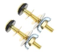 ANDRESLAD Lot de 2 Vis de Siège de Toilette en Acier Inoxydable 5/16 X60Mm Boulons de Couvercle de Toilette Résistants à la Corrosion Pièces Détachées Universelles