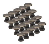 ANDRESLAD Lot de 20 Poignées de Tiroir Vintage en Alliage Poignées Rondes Miniatures Trou Boutons Rétro pour Commode et Armoire Accessoires Rustiques pour Meubles Cuisine et Chambre