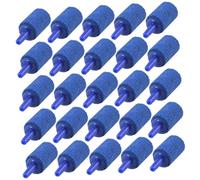 ANDRESLAD Lot de 25 Pierres à Bulles Cylindriques Bleu pour Aquarium, Diffuseur D’air Solide pour Pompe à Air, Accessoire Hydroponique et Bassins à Poissons, Pierre à Air pour Déco Aquarium