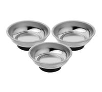 ANDRESLAD Lot De 3 Bols Magnétiques De Rangement Pour Outils Vis Et Écrous Plateau Magnétique Argenté
