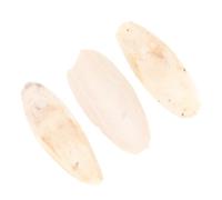 ANDRESLAD Lot De 3 Jouets à Mâcher en Os De Seiche Beige, Calcium Naturel, 8-12 Cm, Suspendus pour Cage Ou Balcon, pour Perroquets Et Petits Animaux De Compagnie en Pleine Croissance