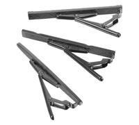 ANDRESLAD Lot de 3 Pinces à Cravate en Cuivre Noir Gravées pour Homme - Accessoires D’Affaires Élégants Finition Brillante Maintien Sécurisé pour Costumes Professionnels Mariages et