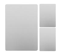 ANDRESLAD Lot de 3 Plaques de Refroidissement en Acier Inoxydable 12X8 CM pour Petits Animaux - Tapis Rafraîchissant pour Lapins Hamsters et Cochons D’Inde - Tapis de Glace Intérieur pour