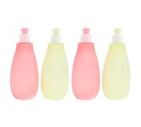 ANDRESLAD Lot de 4 Flacons Lave-fesses pour Bébé 350 Ml en Polypropylène, Pulvérisateur Portable pour Nettoyage Intime -né, Outil D’hygiène Doux et Pratique pour Toilette et Sorties