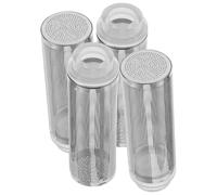ANDRESLAD Lot de 4 Protections D’Entrée D’Eau pour Filtre Aquarium en Filet Métallique Renforcé 16Mm et 12Mm Couvercles Anti-Aspiration pour Crevettes Crépines Filtrantes Polyvalentes