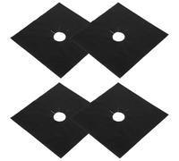 ANDRESLAD Lot De 4 Protège-brûleurs De Cuisinière à Gaz Réutilisables Antiadhésifs, 27 Cm, Protection Taches D'huile, Facile à Nettoyer, Cuisine Moderne