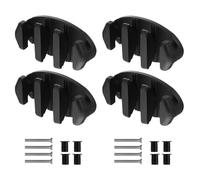 ANDRESLAD Lot de 4 Taquets Noirs en Nylon pour Bateau Taquets Pliables Coinceurs pour Corde Support de Rail pour Kayak et Canoë Accessoires Marins D’Amarrage pour Navigation à Quai et