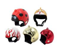 ANDRESLAD Lot de 5 Casques de Poulet en Matériau Sûr et Solide Couvre-Chefs Légers Sangles Réglables Protection Tête Poussin Écrasement Adaptés Usage Extérieur et Intérieur