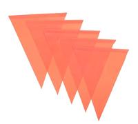 ANDRESLAD Lot de 5 Drapeaux de Sécurité pour Vélo D’Garçon et Filles en PVC Réfléchissant Dimensions 21 X 30 X 30 CM Couleur Vive Orange Accessoires Cyclisme pour Signalisation et