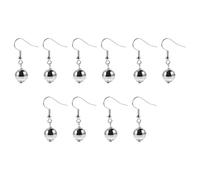 ANDRESLAD Lot de 5 Paires de Boucles d'Oreilles Disco pour Femmes Boucles Pendantes Boule Disco Argenté Miroir Style Rétro Années 70 Légères et Confortables Accessoires Mode pour
