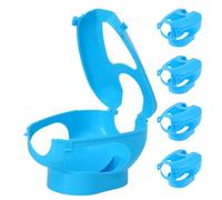 ANDRESLAD Lot de 5 Supports de Fixation en Plastique Bleu pour Pigeons Voyageurs - Cadre Ajouré Réutilisable pour Administration Stable de Remède - Accessoire Léger et Portable pour Soins