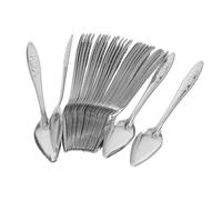 ANDRESLAD Lot de 50 Cuillères en Acier Inoxydable pour Nourrir Les Perroquets et Oiseaux Exotiques Petite Taille Ustensile Hygiénique pour Alimentation Manuelle Cuillère à Graines et