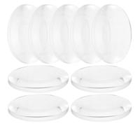 ANDRESLAD Lot de 50 Lentilles Convexes Transparentes 25 Mm Double Face pour Expériences Optiques et Bricolage, Outils Pédagogiques en Sciences et Physique, Lentilles Biconvexes