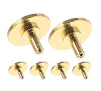 ANDRESLAD Lot de 6 Capuchons en Cuivre pour Trotteuse D’horloge Murale à Quartz, Kit de Pièces D’horloge Domestique, Accessoires Solide pour Réparation et Fabrication D’horlogerie,