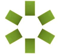 ANDRESLAD Lot de 6 Éponges Filtrantes Vertes pour Aquarium et Bassin - Mousse Filtrante Biologique Réutilisable Grosse Taille Adaptée aux Filtres de Pompe pour Filtration de L’Eau