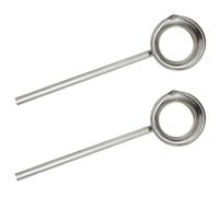 ANDRESLAD Louche en Acier Inoxydable à Long Manche 35 Cm Bec Verseur, Lot de 2 Cuillères Multifonctions Cuisine, Jardin et Cantine, Ustensiles Cuisine Résistants et Ergonomiques