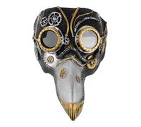ANDRESLAD Masque à Bec Steampunk pour Médecin de Peste Accessoire de Cosplay à Long Nez pour Halloween et Bals Masqués