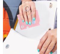 ANDRESLAD Mini Album Photo Couple 3 Pouces, Porte-clés Rose Ajouré, Album Délicat pour Photos Instantanées et Cartes D’identité, Rangement Compact pour Souvenirs Personnels