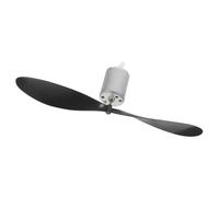 ANDRESLAD Mini Générateur Éolien Électrique Grosse Pale Noire Et Diode, Micro-générateur D'énergie Éolienne Portatif Pour Expériences Scientifiques Et Enseignement